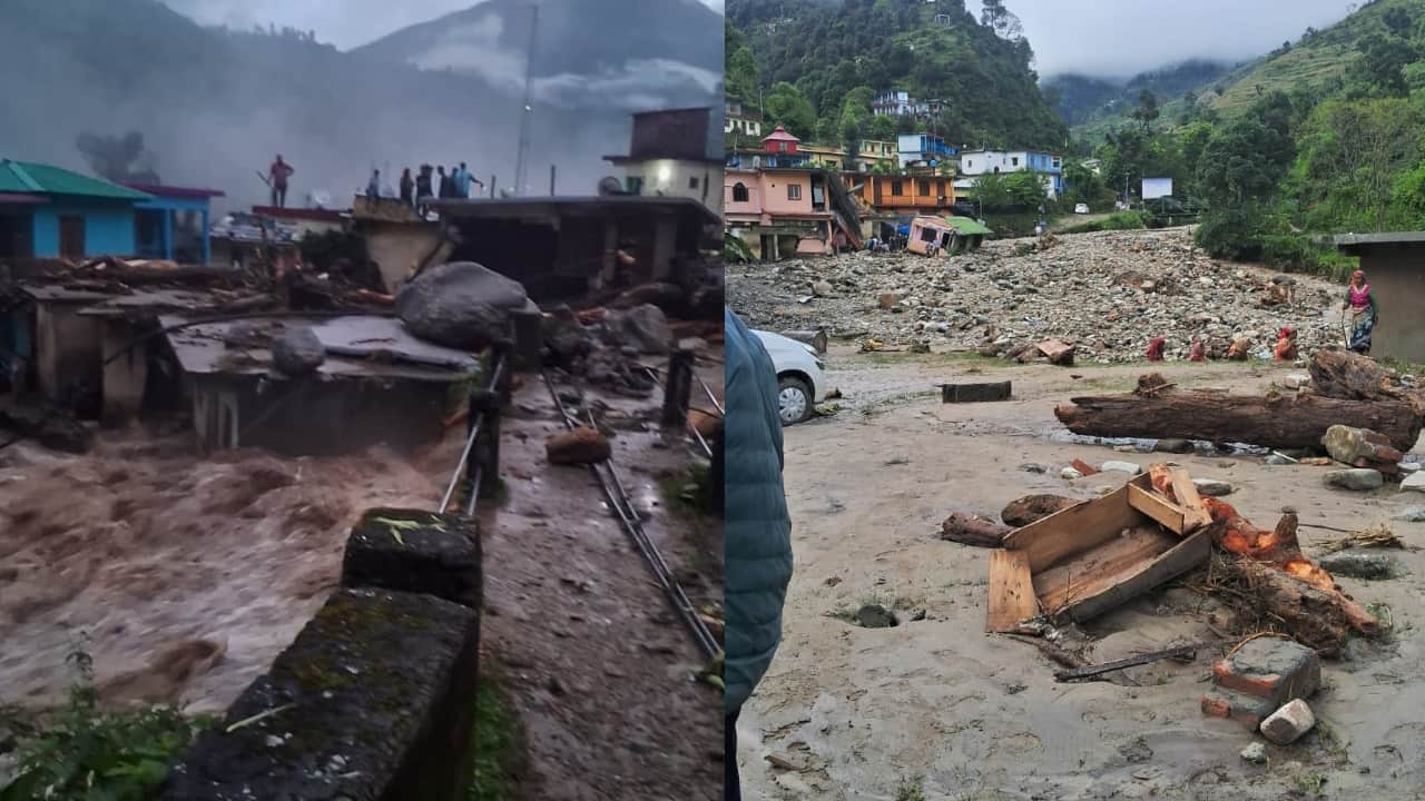Chamoli Cloudburst in Nandanagar causes massive destruction many missing rescue operations underway photos