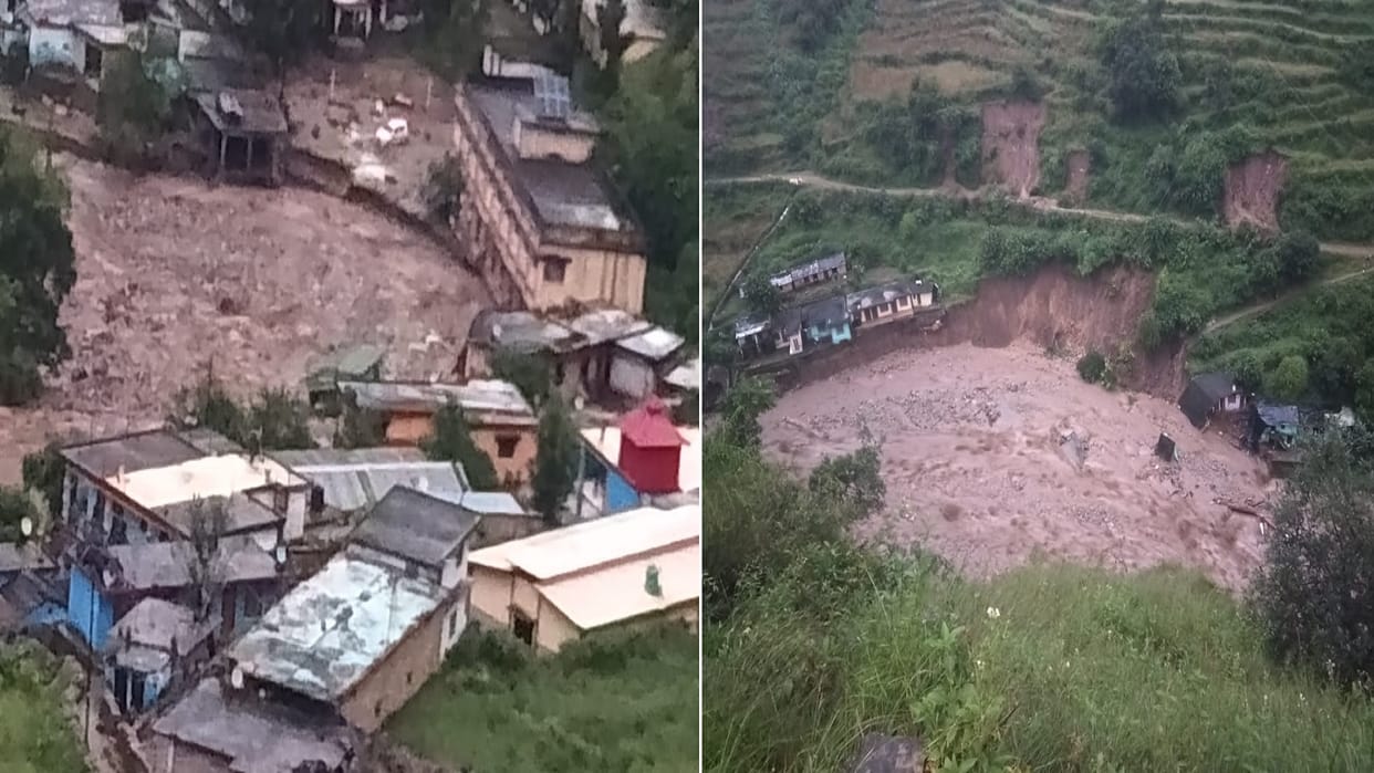 Cloudburst in Chamoli s Nandanagar six houses completely damaged
