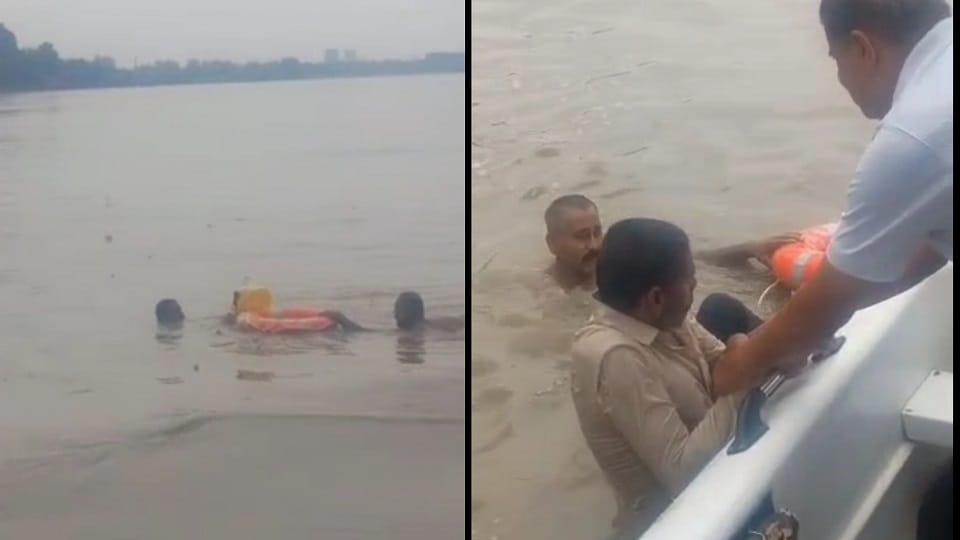 Miracle on Yamuna: Slipping Youth Survives 8 KM Ride with Plastic Can
