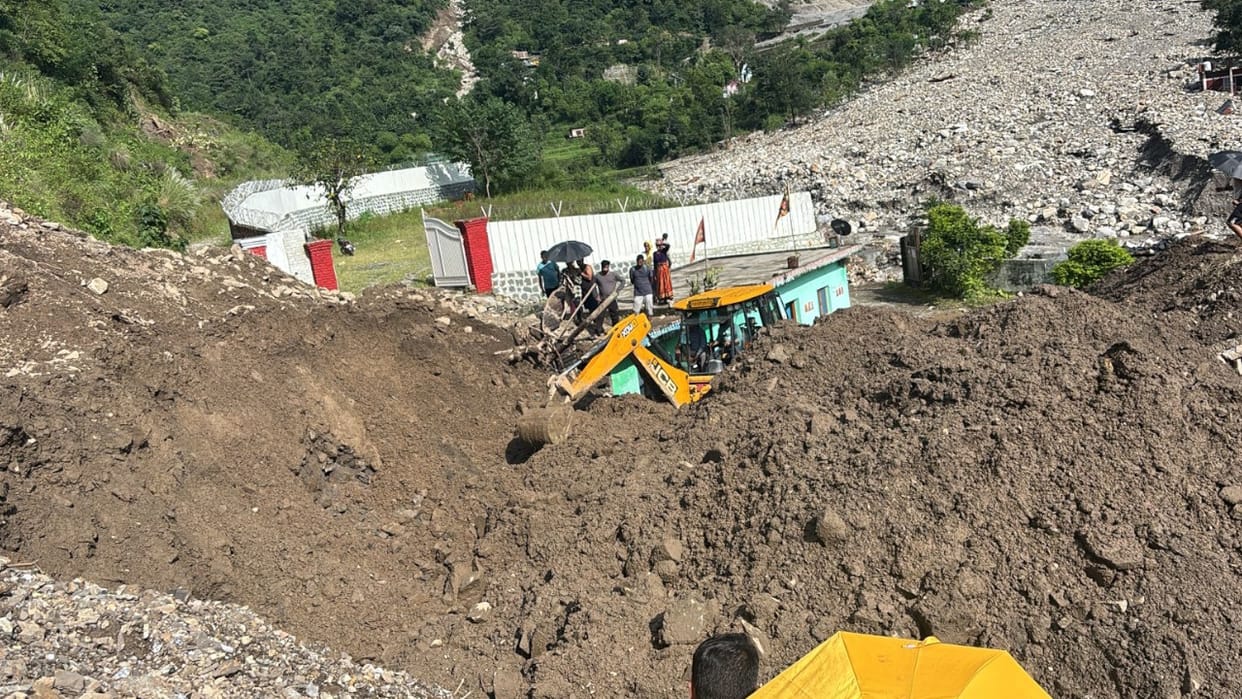 Dehradun cloudburst Majada everyone focused on river in front section of mountain collapsed from behind