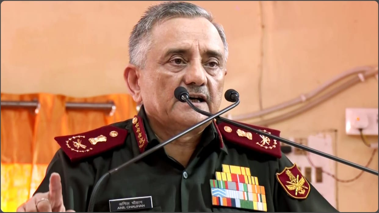 Chief of Defense Staff General Anil Chauhan shared thoughts regarding national security in Delhi