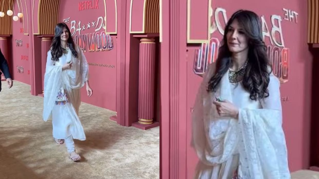 Aamir Khan Girlfriend Gauri Spratt Stuns In White At The Bads Of Bollywood Premiere