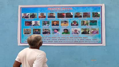 Posters of 44 most wanted Naxalites have been pasted in villages, with names and rewards announced in Kanker