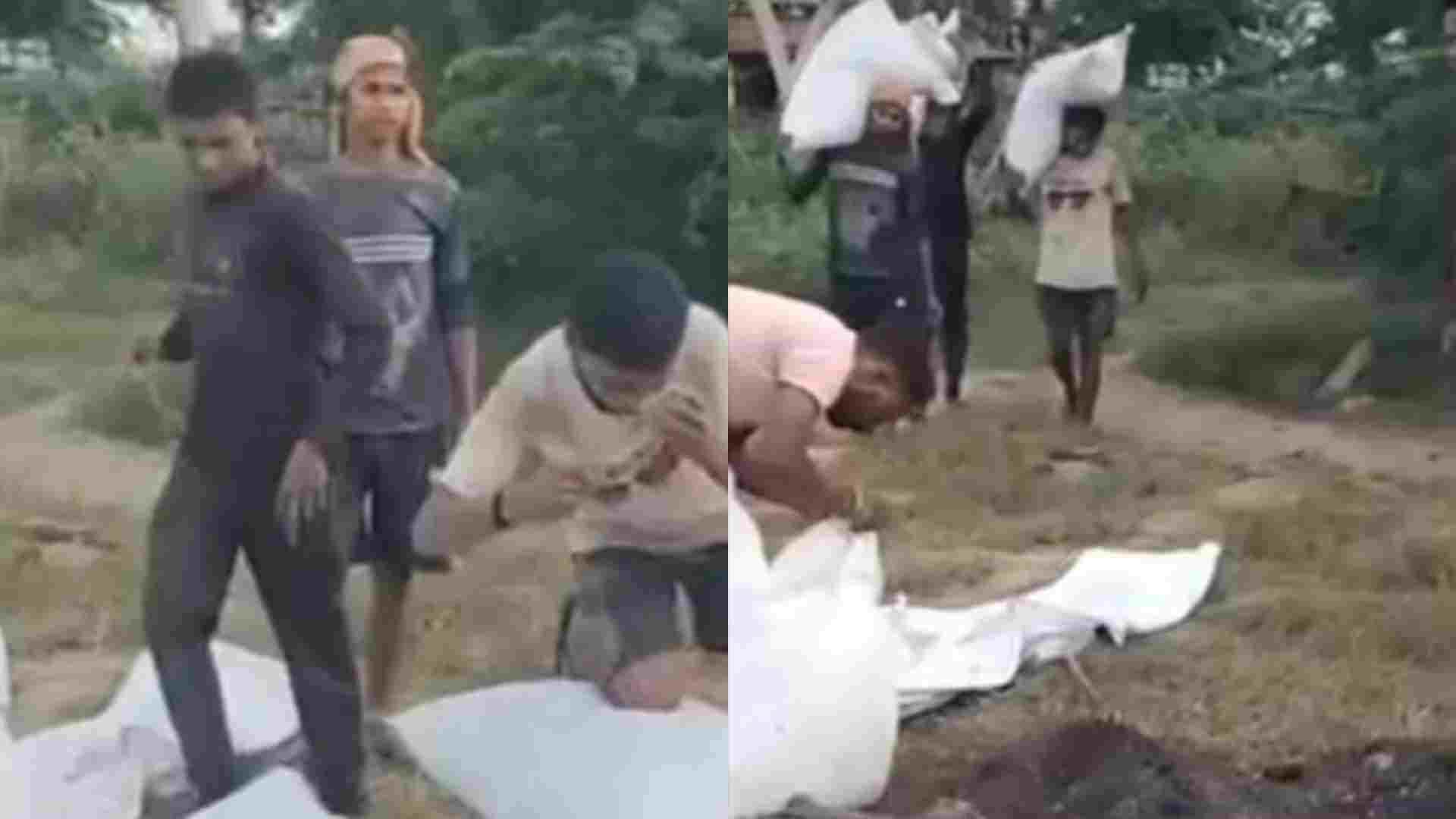 कार्रवाई करती स्वस्थ्य विभाग की टीम।