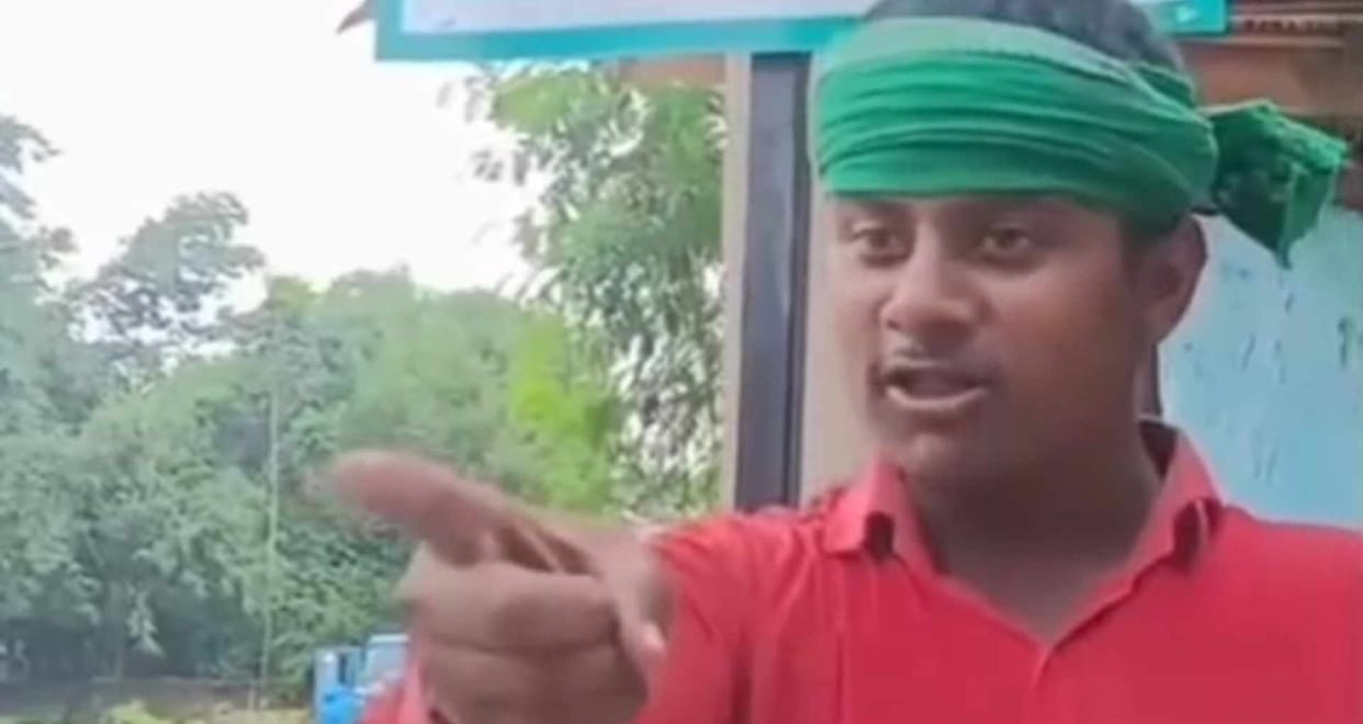 darbhanga video viral rjd supporter abuses pm modi mother CM nitish kumar