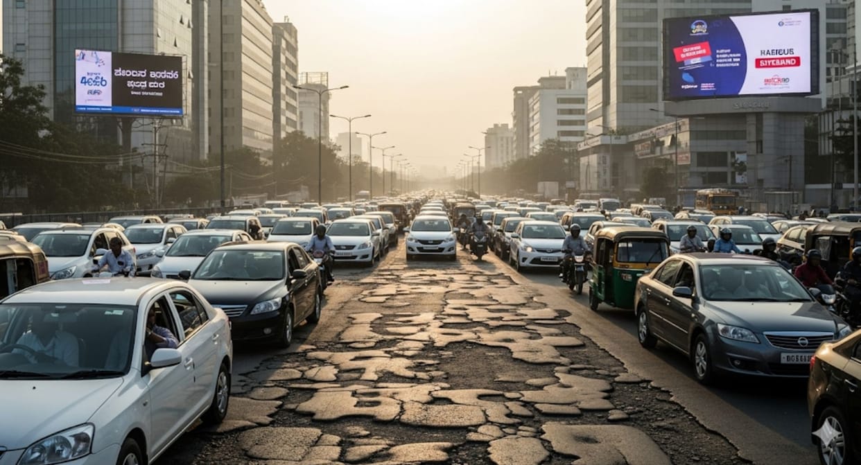 Karnataka Government after CEO warning to leave Bengaluru gives ultimatum to repair roads by November