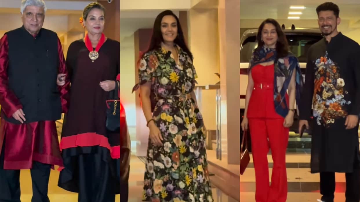 Shabana Azmi Birthday Celebration Attended By Madhuri Dixit Preity Zinta And Other Celebs