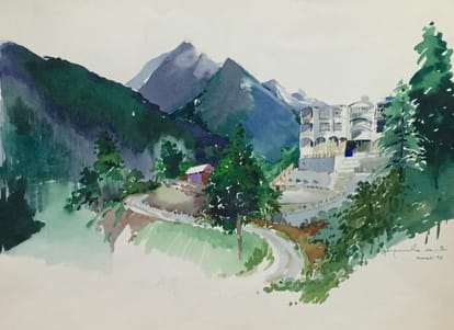 अंतरराष्ट्रीय ख्याति प्राप्त चित्रकार योगेंद्र सेठी के चित्रों की प्रदर्शनी