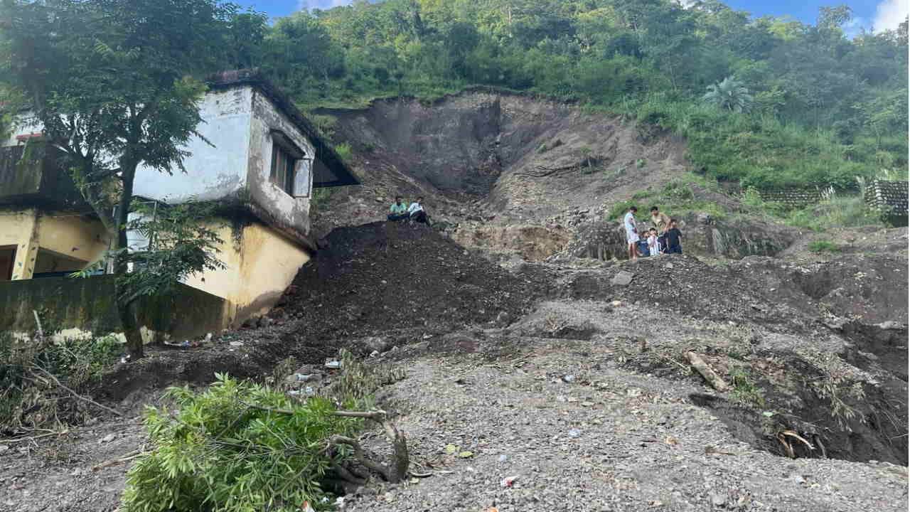 Dehradun cloudburst Majada everyone focused on river in front section of mountain collapsed from behind