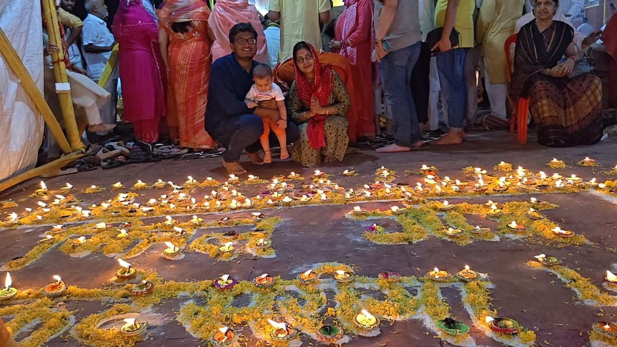 Bihar News: Pitru Deepawali celebrated in Gayaji, pilgrims lit hundreds of ghee lamps