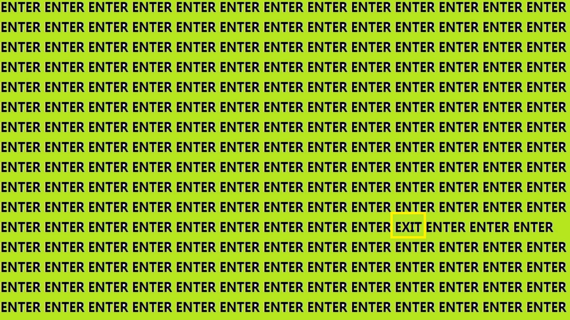 optical illusion iq test brain test if you have eagles eyes then find Exit in 15 Seconds