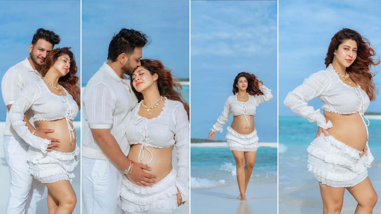 Devon Ke Dev Mahadev Parvati aka Sonarika Bhadoria flaunts baby bump in hot shorts with husband