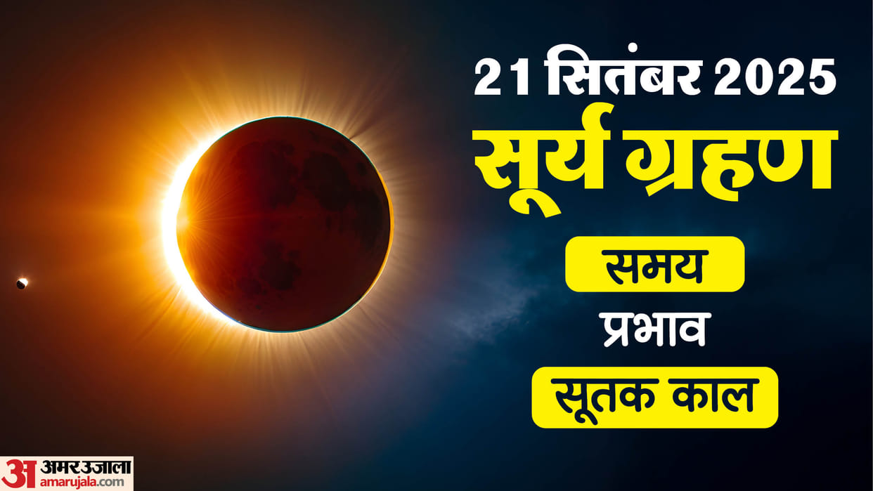 Surya Grahan 2025 Date Time in India, Surya Grahan Sutak Kaal Kitne Baje Lagega Timing Solar Eclipse
