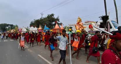 khagaria 162 foot kanwar yatra nh31 bol bam pilgrims nepal saharsa madhepura