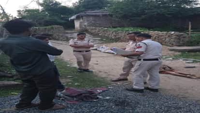 a son brutally murdered his mother after accusing her of practicing witchcraft in Bilaspur