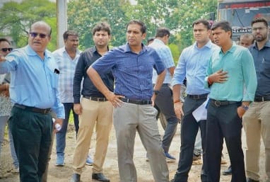 Municipal Corporation doing construction Simhastha 2028. Divisional Commissioner arrived inspection happened