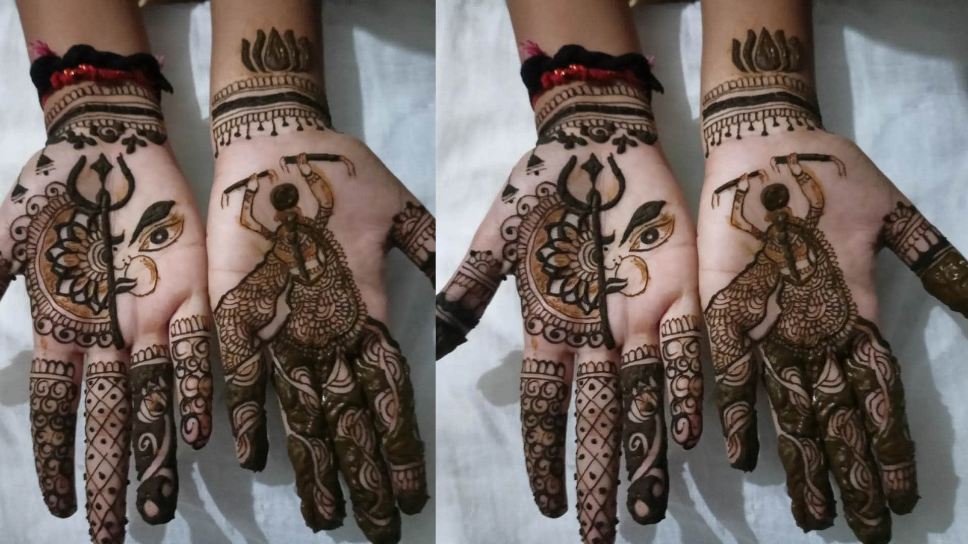 Shardiya Navratri 2025 Trendy Mehndi Design Durga Puja mehndi designs