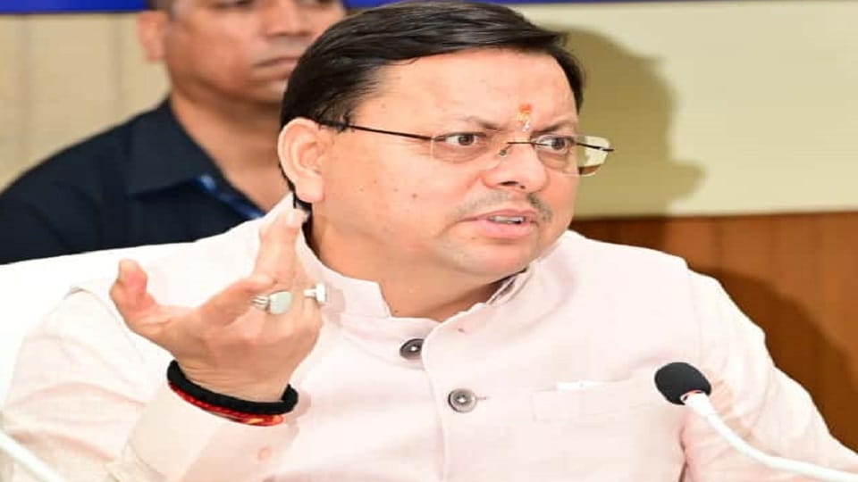 Chief Minister Pushkar Singh Dhami lashed out at the Congress in haldwani