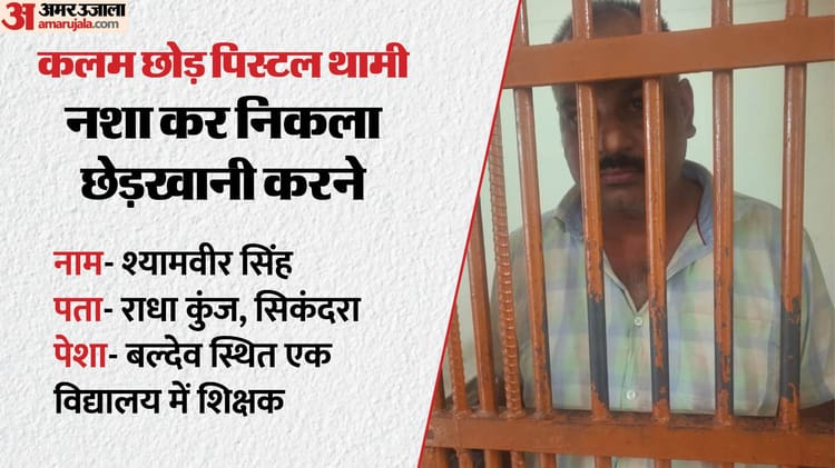 Agra Teacher Tries To Kidnap Girl At Gunpoint Caught After Public Outcry – Amar Ujala Hindi News Live