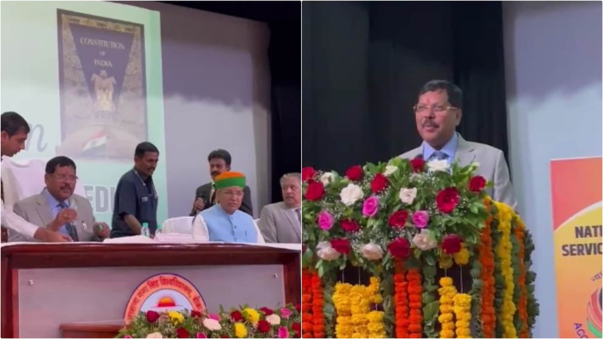 हंगामा होने पर माइक पर वापस लौटे सीजेआई बीआर गवई