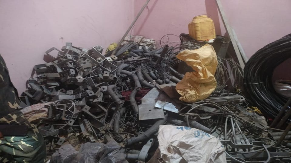 Illegal storage of electricity department material material worth Rs 8.60 lakh seized FIR registered in Balram