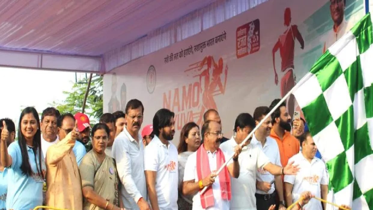 Youth power on display: Thousands participate in 'Namo Yuva Run' held in Raipur, winners receive prizes