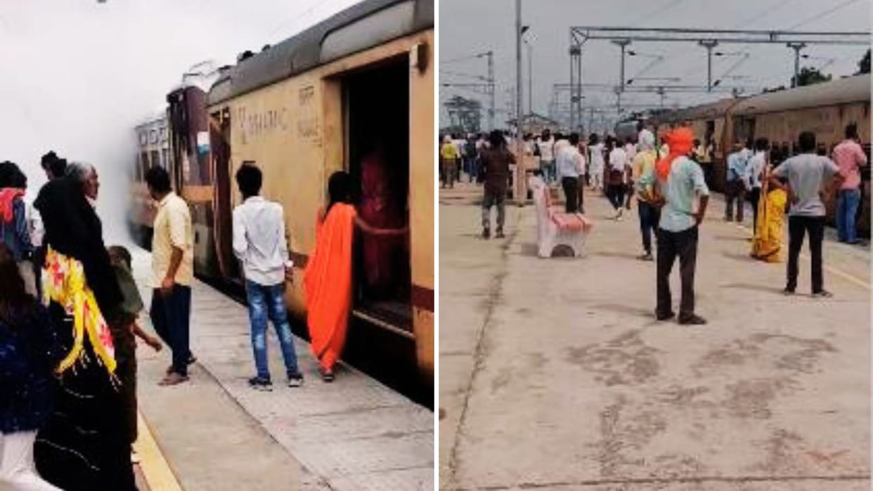 Smoke rose from engine of Intercity Express causing panic after seeing flames train departed late