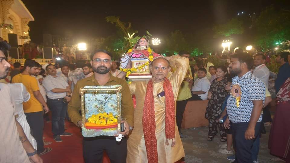Sita return with shri ram in ayodhya in Janakpuri mahotsav in agra