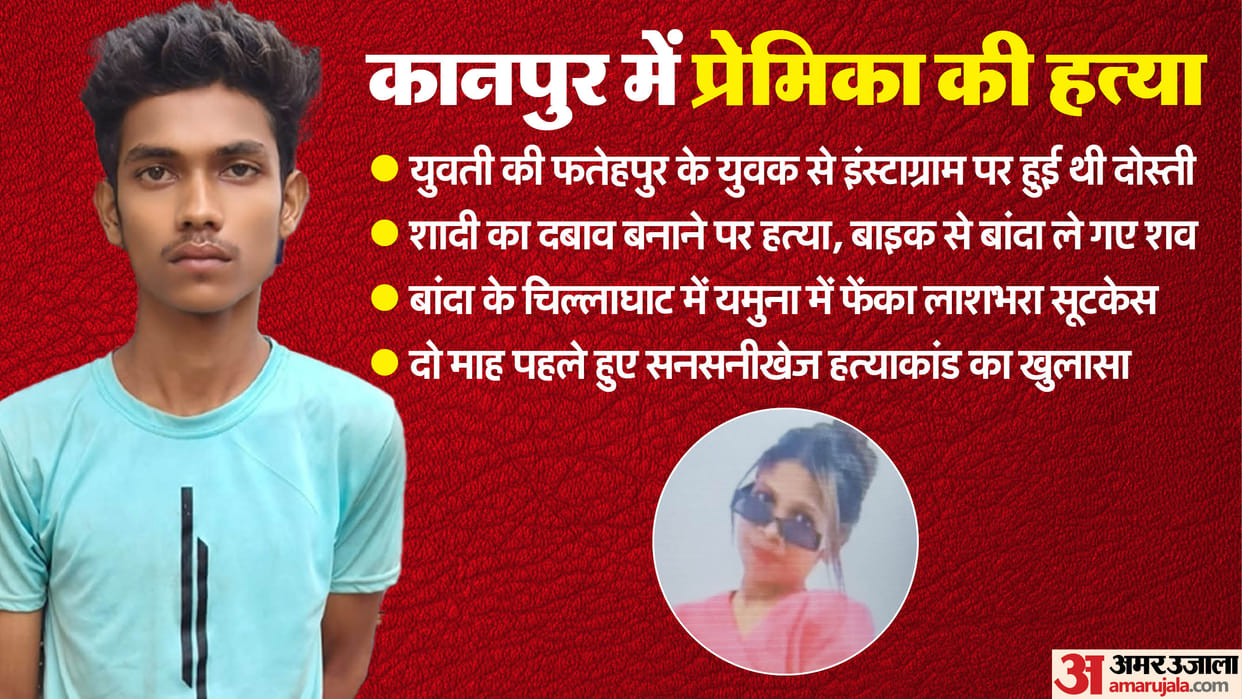 Lover killed his girlfriend stuffed body in suitcase took selfie and dumped Yamuna River 95 km away In Kanpur