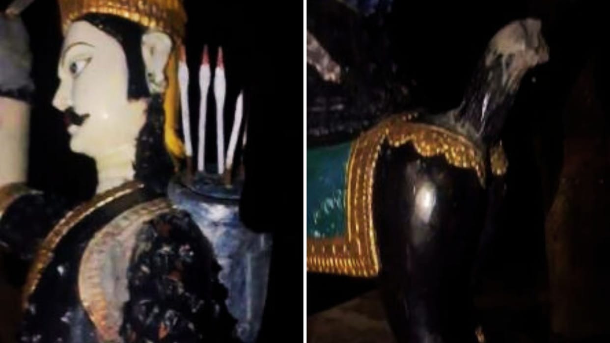 Maharaja Suheldev statue vandalized five times in 10 days SDM arrives amid uproar complaint filed
