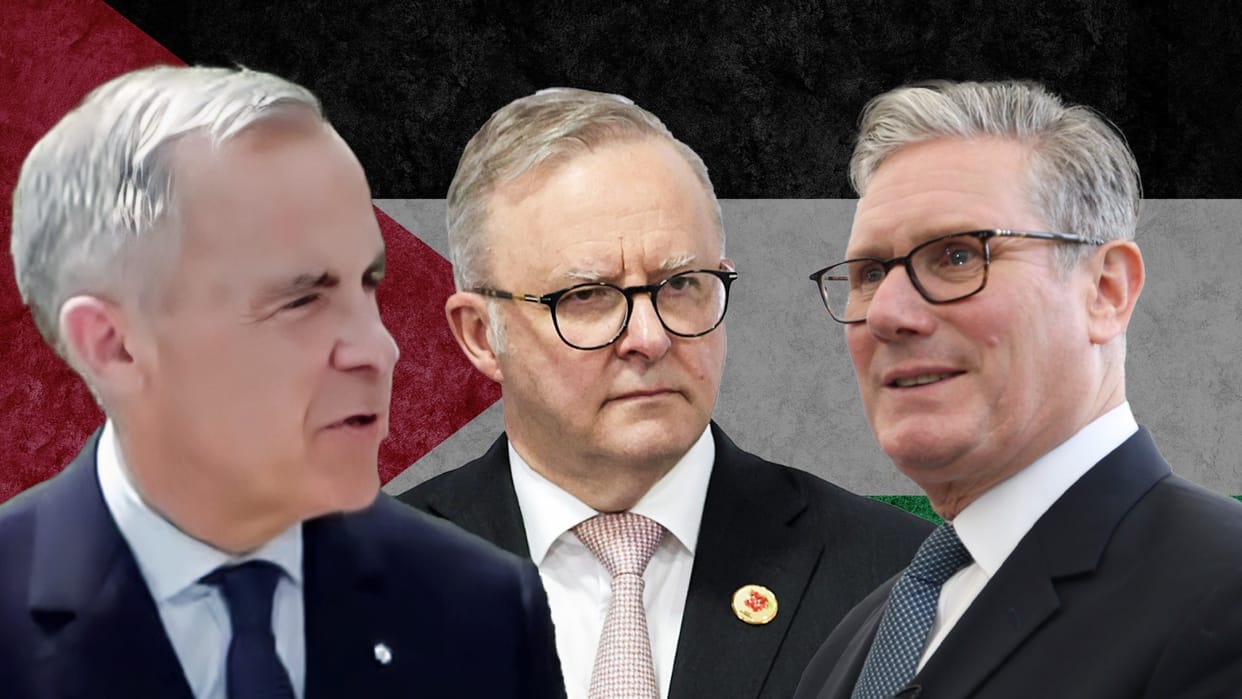 Canada Mark Carney Britain keir starmer recognized Palestine as nation despite opposition from US Israel
