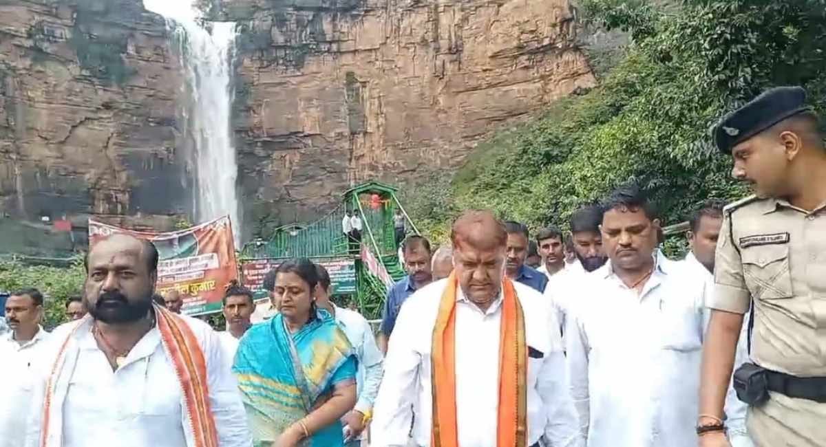 tutla bhawani dham development projects inaugurated by minister sunil kumar