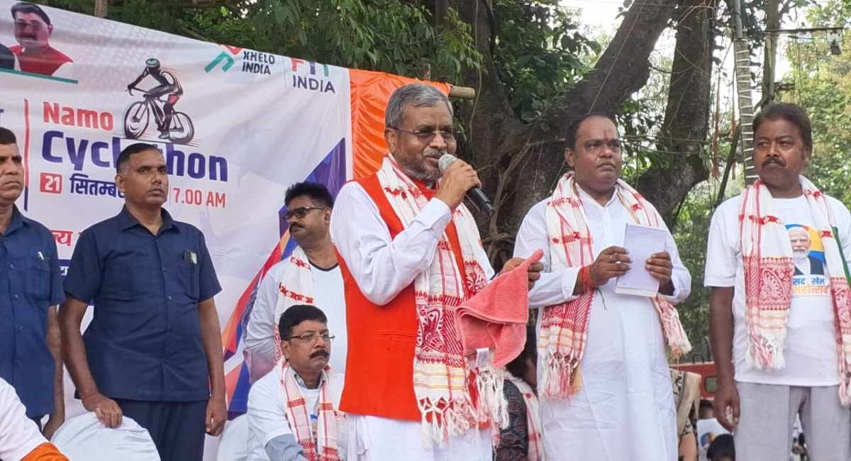 dumka sansad khel mahotsav 2025 namo cyclothon youth energy sports event