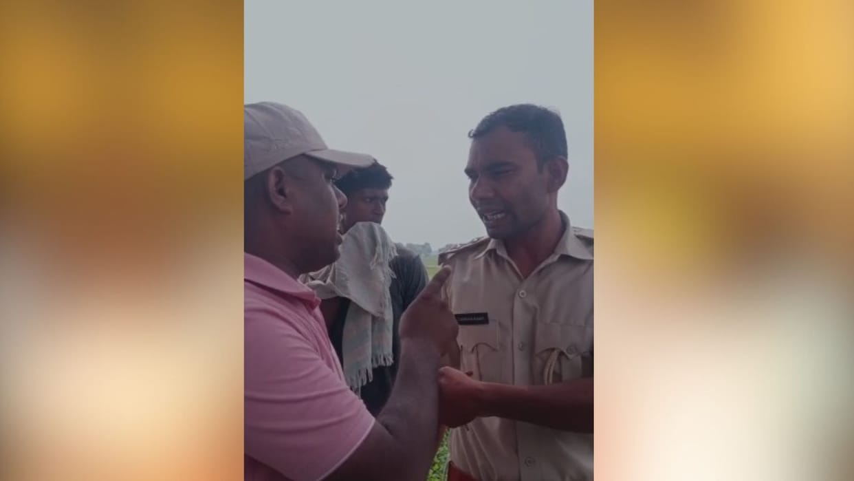 Bihar News: Video of JE Pankaj Thakur and Forest Officer Chandan Kumar altercation goes viral