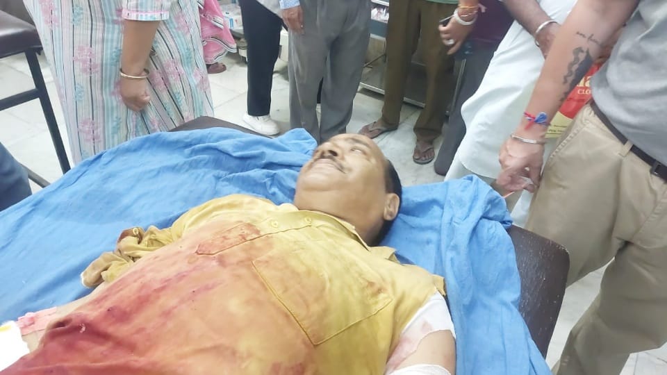 BJP leader and woman sarpanch husband attacked with axe in Pathankot