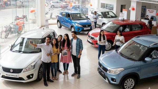 Maruti Suzuki Hyundai record car sales after gst rate cut and first day of navratri