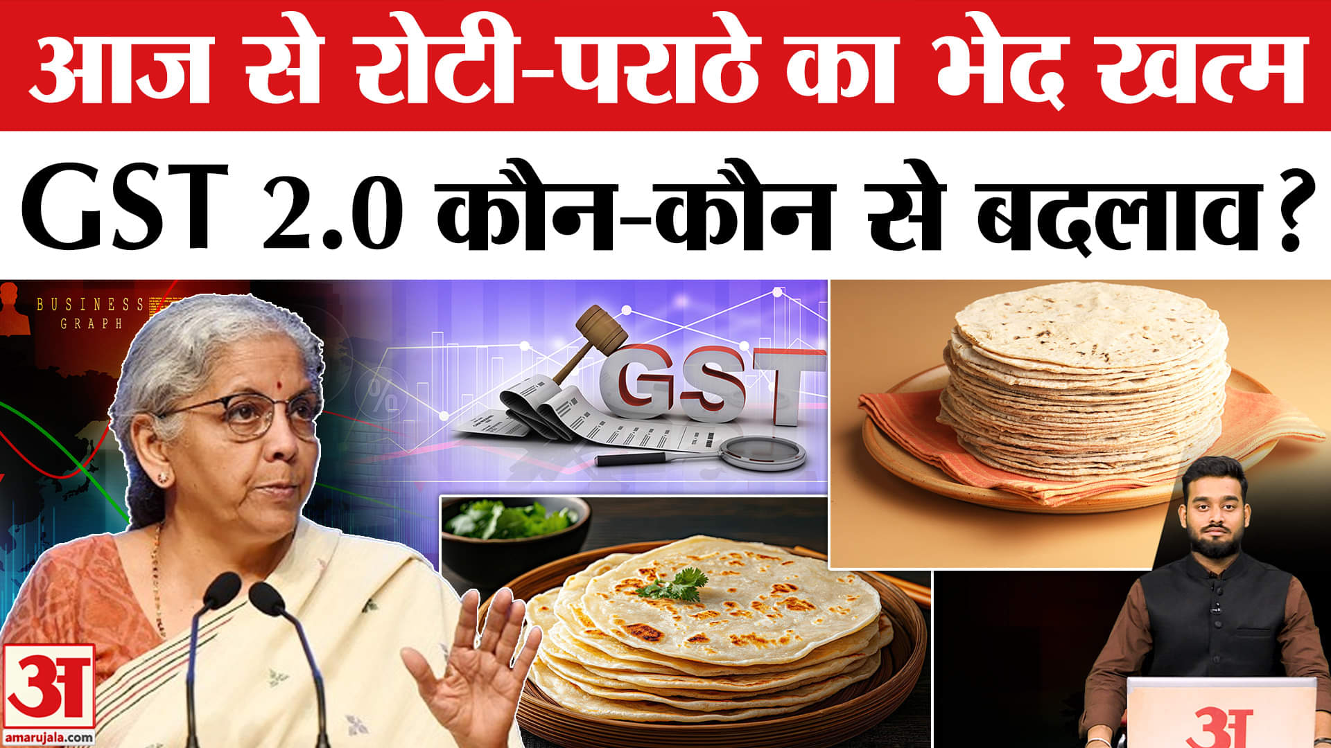 GST 2.0: आज से बदल जाएंगे ये नियम, रोटी समेत रोजमर्रा की ये चीजें सस्ती | Amar Ujala