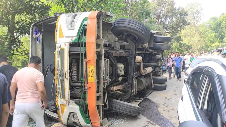 Hrtc Bus Accident Overturned In Dadasiba, 35 Passengers Including Students Injured – Amar Ujala Hindi News Live
