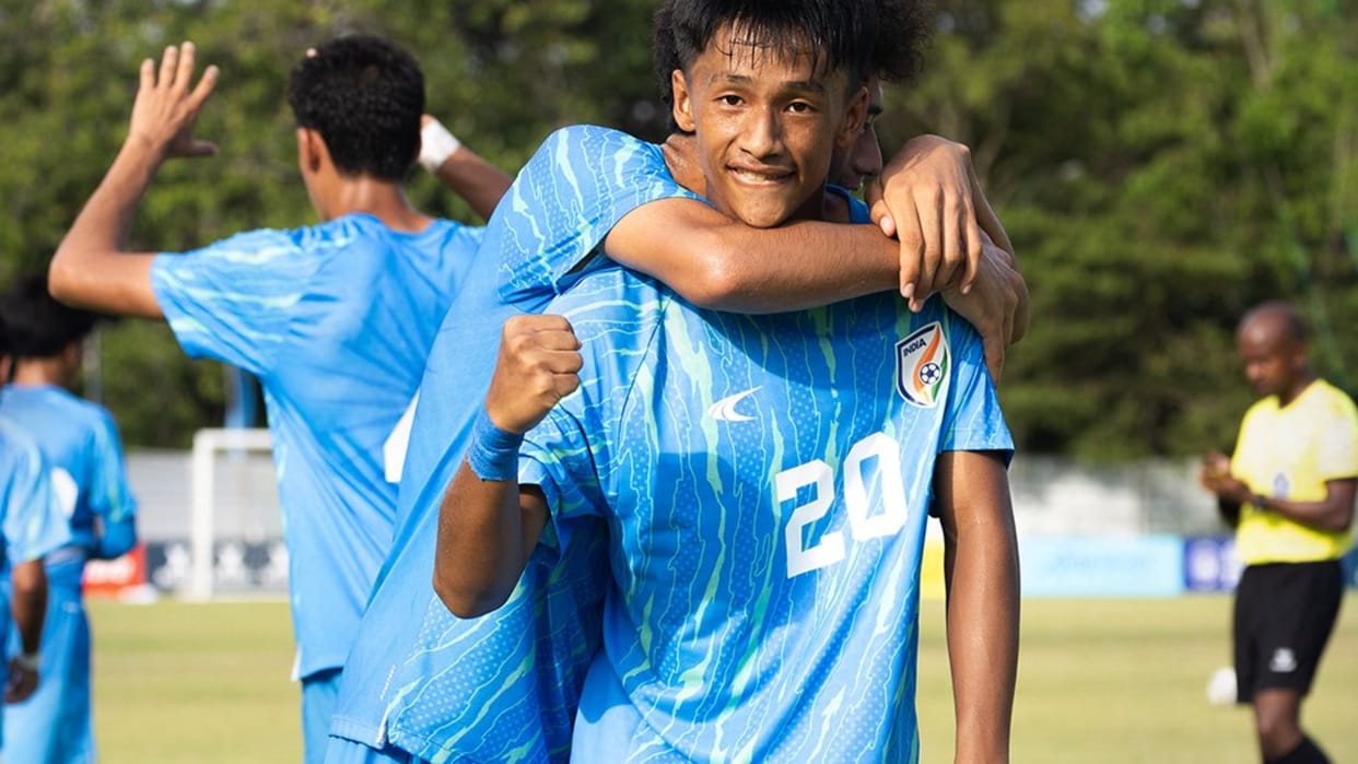 India beat Pakistan SAFF U17 Championship match Muhammad Abdullah controversial celebration attract attention