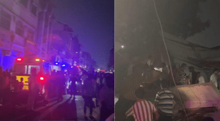 Indore news building collapsed accident