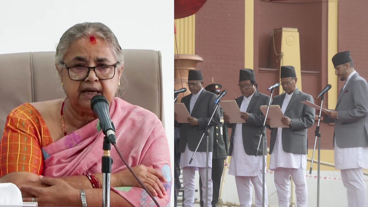 Nepal PM Sushila Karki Govt New Ministers Swearing In Hindi news Updates know Interim Govt dept