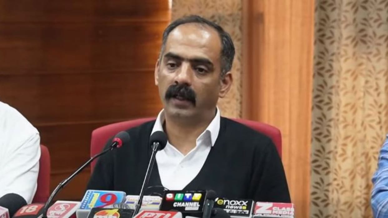 Press conference of Panchayati Raj Minister Anirudh Singh at the State Secretariat