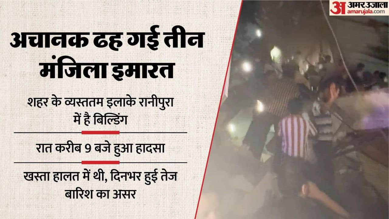 Indore news building collapsed accident