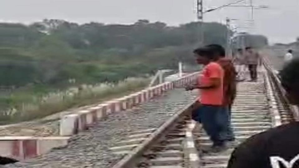 Woman dies after being hit by a goods train identified as Jam Bai IN Korba