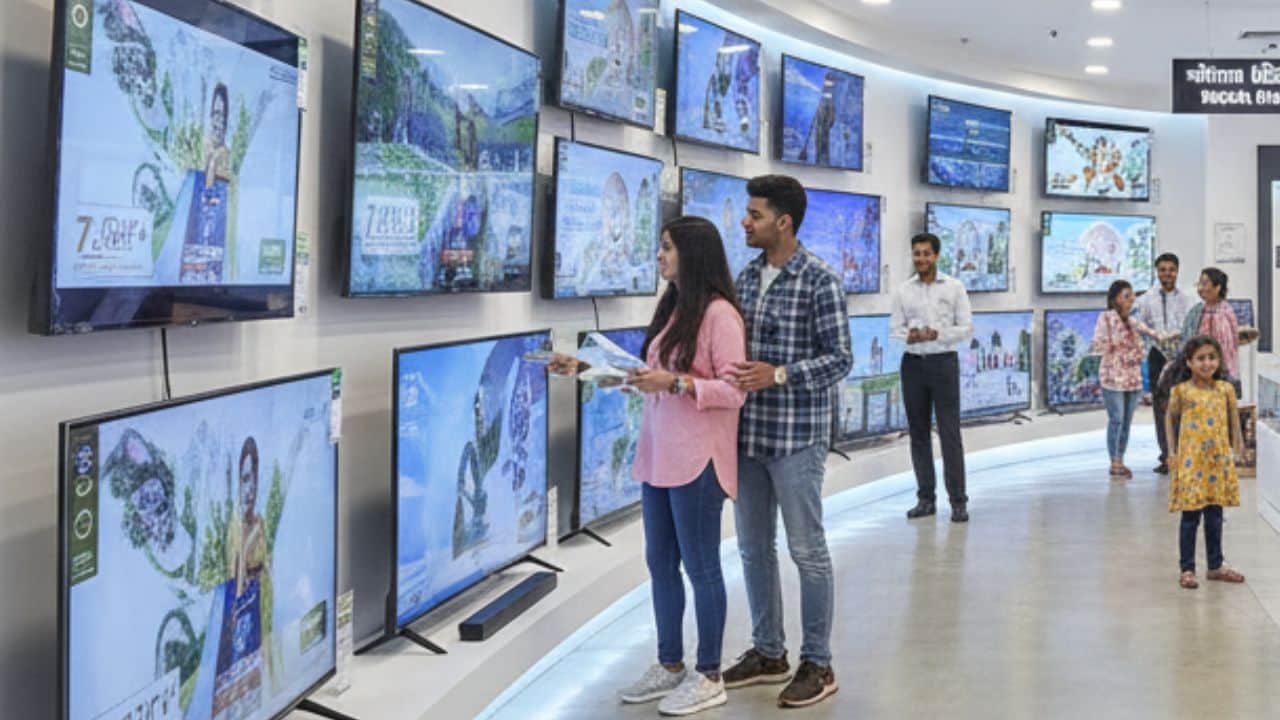 gts cut revives large screen size 4k tv demand counterpoint research claims details