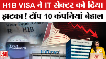 USA H1-B VISA Rules: IT Company Stocks are in bad shape in the stock market, shares of 10 top companies fell.