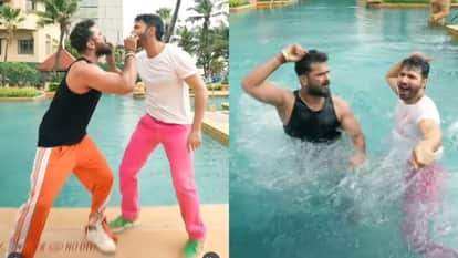 Viral Video Varun Dhawan Dance with Khesari Lal Yadav Fans Call It Unexpected Collab