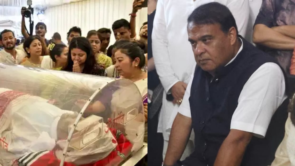 zubeen garg last journey guwahati fans pay tribute assam cm himanta visits cremation place