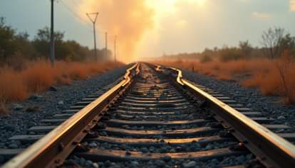 बलूचिस्तान में रेलवे ट्रैक पर विस्फोट।