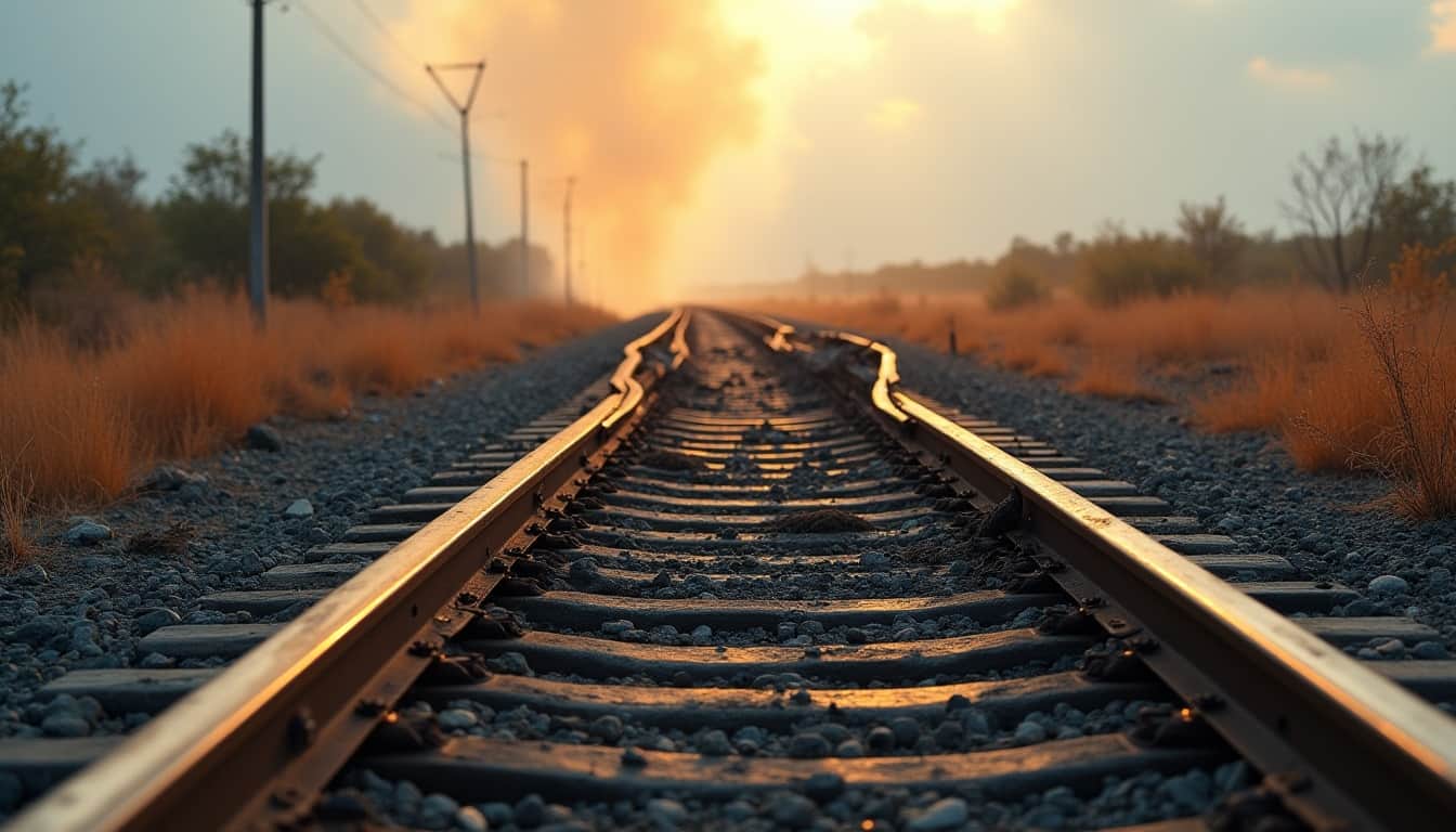 बलूचिस्तान में रेलवे ट्रैक पर विस्फोट।